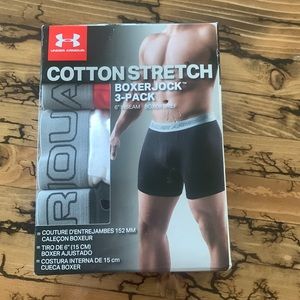 UnderArmour 3-Pack Boxer Jock 6” inseam Men’s Boxer Briefs 3XL. Brand New in Box